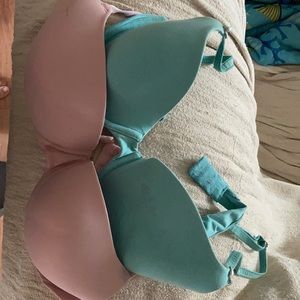 2 36b underwire Pink brand Vs bras